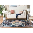 thumbnail image 3 of SAFAVIEH Crystal Debra Southwestern Area Rug, Navy/Fuchsia, 10' x 14', 3 of 12