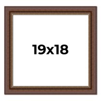 19x18 Copper and Brown Real Wood Picture Frame Width 2 inches | Interior Frame Depth 0.5 inches |