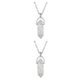 thumbnail image 3 of maskred Hexagon Column Charm Findings Handmade Holiday Hanging Pendants Crystal Necklace Earring Keychains Decorations Follie 2Set, 3 of 6