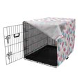 thumbnail image 3 of Ice Cream Dog Crate Cover, Pattern with Refreshing Watercolor Popsicles on White Background, Easy to Use Pet Kennel Cover for Medium Large Dogs, 35" x 23" x 27", Earth Yellow Pale Blue, by Ambesonne, 3 of 6