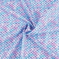 thumbnail image 1 of Tela con estampado de escamas (sin elástico), 99 x 145 cm, color lila claro y azul, de poliéster., 1 of 9