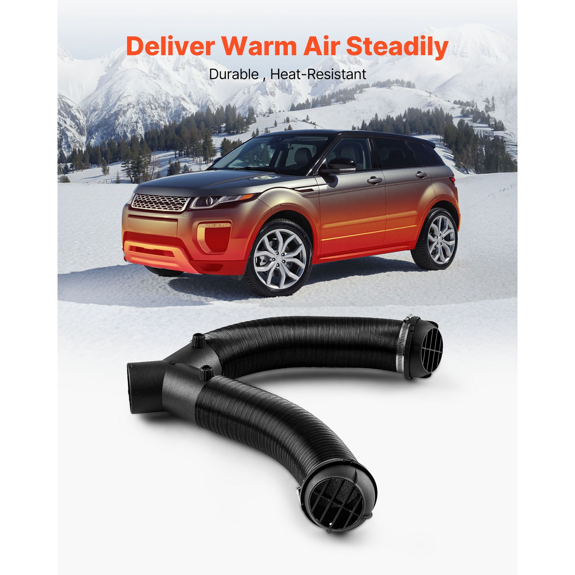 Complete Ducting Set with Y-Branch Connector, Hose Clips Air Pipes Flow Adapters Clamps, Full Ventilation Kit for Dryer Bathroom Fan Vent System