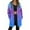 Blue, variant on Womens Zip Up Long Hoodie Jacket Lightweight Tunic Sweatshirt Open Front Cardigan