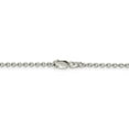 thumbnail image 3 of Solid 925 Sterling Silver 2.25mm Cable Chain Necklace - with Secure Lobster Lock Clasp 24", 3 of 6