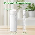thumbnail image 3 of Yvagay 4 in 1 Travel Dispenser Bottle, Leak Proof Refillable Travel Bottles for Toiletries, Portable Pump Bottle Set with Scale & Labels, 4×30ML ,White, 3 of 9