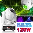 thumbnail image 3 of LED Moving Head DJ Light RGBW Strobe Light 8 pattern 8 colors Stage Beam Light for Party Disco 2 Pack, 3 of 9