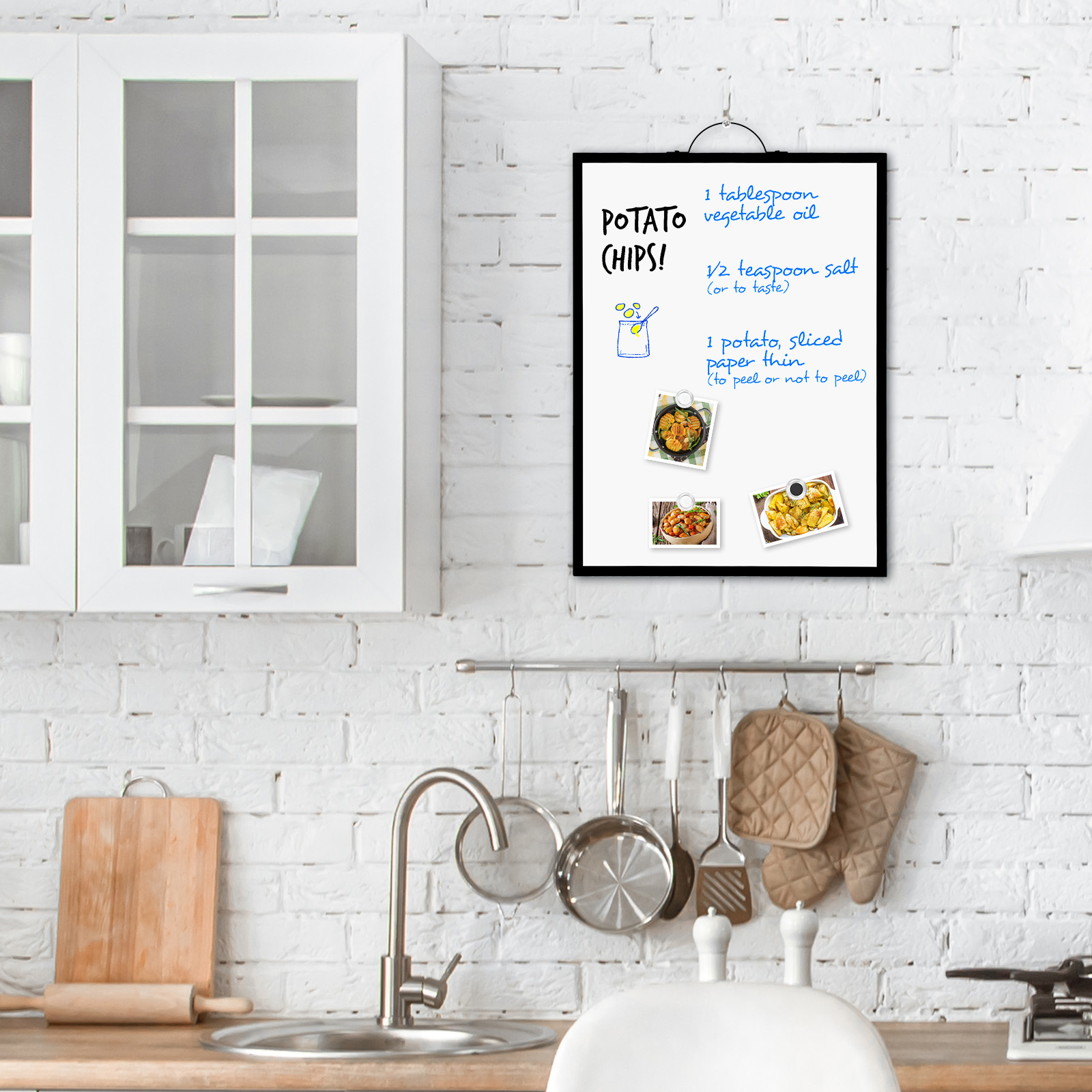 Dollar Boss Double-Sided Dry Erase Whiteboard 16x12 photo 4