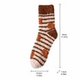 thumbnail image 3 of Thanksgiving Coral Fleece Crew Socks, Mid Calf Plush Cozy Socks With Heart And Mushroom Pattern, Soft Fuzzy House Socks For Women Girls, Warm Winter Sleep Socks, Cute Holiday Gift Socks, 3 of 5