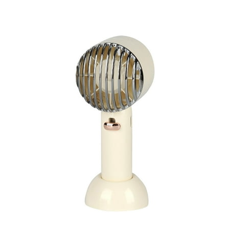 

Cute Mini Retro Desktop Small Fan Turbine Small Fan Small Portable Handheld Fan Silent Electric Fan Lightweight Mini Turbo Fan for Travel/Outdoor/Makeup/Home/Office