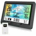 thumbnail image 1 of Station Météo Sans Fil, Station Météo Radio avec Capteur Extérieur, Station Météo Radio Multifonction avec Humidité, Baromètre, Hygromètre, Prévisions Météo, 1 of 5