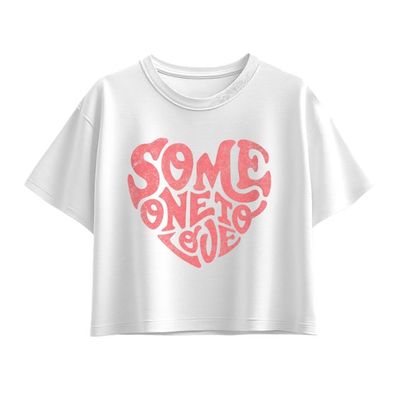 Instant Message - Someone to Love Short Sleeve Boxy Graphic T-Shirt