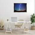 thumbnail image 2 of Stupell Industries Milky Way Stars over Earth Landscape & Nature Photography Gray Floater Framed Canvas Art Print Wall Art, 31 x 21, 2 of 9