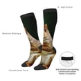 thumbnail image 4 of KLL Squirrels Eating Peanuts On The Tree Print Cool Socks Men's Women's Crew Socks Funny Crazy Novelty Stockings, 4 of 6