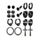 thumbnail image 3 of RV 30 pendientes de aro colgantes de cadena larga punk gótico Kpop para hombres de acero inoxidable unisex Rojo Verde, 3 of 5