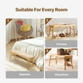 thumbnail image 6 of VEVOR Rattan Bench, 43.3" Wooden Rattan Bench, Entrywway Bench with Oak Wood Legs, Bedroom End of Bed Boho Bench with Hand Woven Rattan, for Living Room, Kitchen, 6 of 9