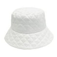 thumbnail image 2 of Sharplace Winter Bucket Hat Basin Hat Trendy Filled Casual Thick Comfortable Headwear Warm Hat Fisherman Hat for Girls Men Women Adults White, 2 of 9
