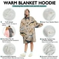 thumbnail image 5 of Cute Cartoon Dog Wearable Oversized Blanket,Wearable Blanket Hoodie for Adults,Cozy Hooded Blankets with Super Pockets,Super Warm Fuzzy Pullover for Women & Men, 5 of 6