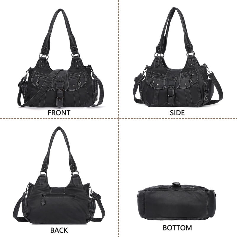Angel Kiss Hobo Bags for Women Vegan Leather Shoulder Purses and Crossbody Ladies Tote Bags Purse