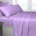 thumbnail image 3 of 6 Piece Sheet has Zipper Sheet Set, Twin XL Size 10 Inch Deep Pocket, 800 TC, Stripe Lillac Color., 3 of 9