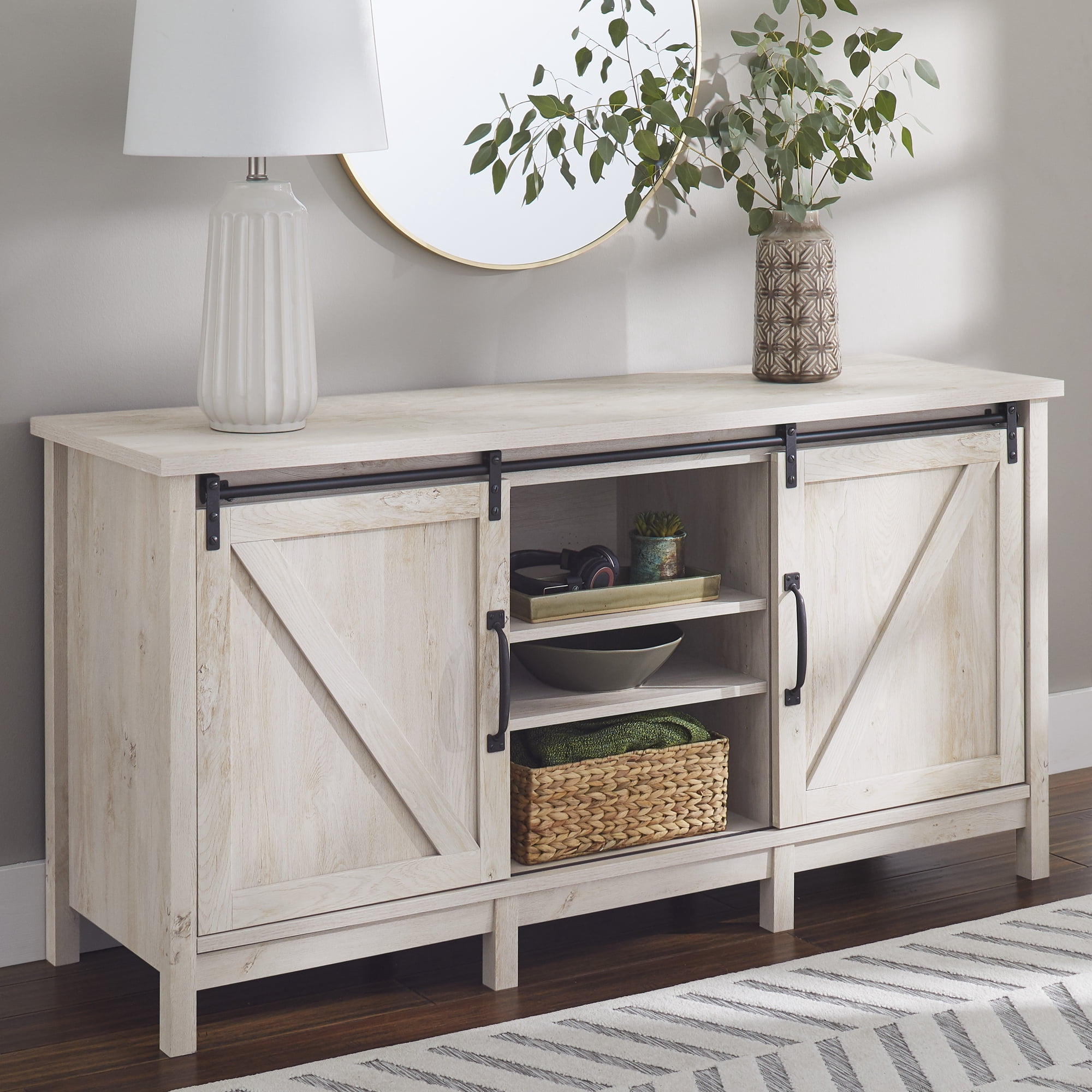 Better Homes & Gardens Modern Farmhouse TV Stand for TVs up to 70 in, Model 427465