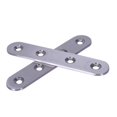 thumbnail image 3 of 2Pcs Flat Stainless Steel Plate Brackets Support & 16Pcs Brace Corner Steel Joint Right Angle Bracket Fastener, 3 of 10