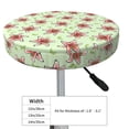thumbnail image 4 of Fotbe Lilies Flowers Stool Covers Round,Waterproof Round Bar Stool Covers Bar Chair Covers Washable Stool Cushion Slipcover for 12-14 Inch Chair-14 inch, 4 of 7