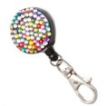 thumbnail image 2 of Langgg Shiny Rhinestones Retractable Buckle Certificate Lanyard Mobile Phone Rope Metal Clip Keychain, 2 of 8