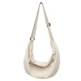 thumbnail image 1 of 80649 Bolso informal gran capacidad con masa multicolor bolso retro bolso hombro impermeable nailon arrugado lavado mochila clase para estudiantes bolso mensajero-PZ20240731015644 Blanco, 1 of 7