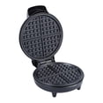 thumbnail image 1 of Compact waffle maker for dough with temperature control and mechanism 1200W nonstick pan, 1 of 5