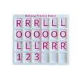 thumbnail image 1 of Pink Portable Mahjong Practice Board With 24 Slots For Charleston Training Lovers, 1 of 6