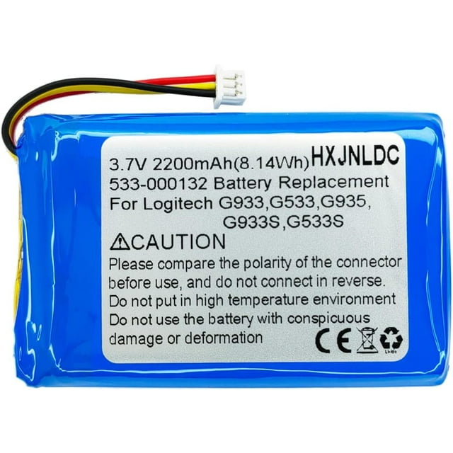3.7V 2200mAh Li-ion Battery for Logitech G933,G533,G935,G933S,G533S Wireless Artemis Spectrum Gaming Headset