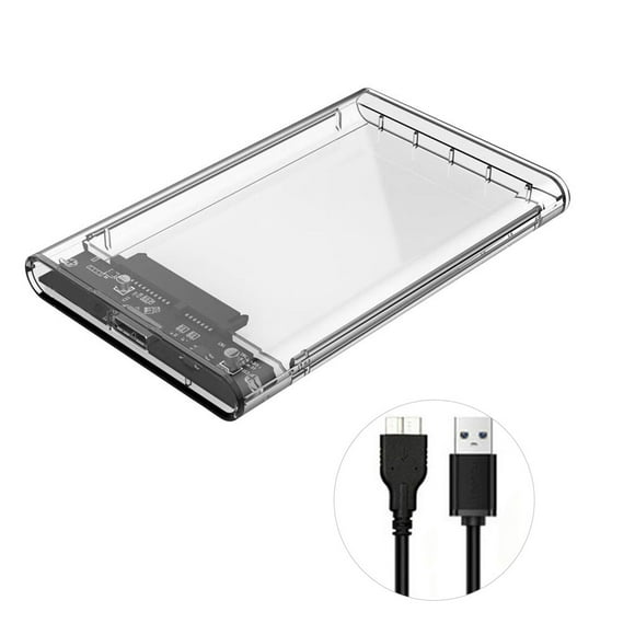 Carcasa de disco duro Matsuzay USB 2,5 pulgadas transparente SSD velocidad de transmisión de datos