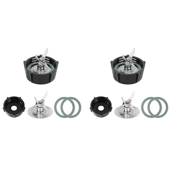 for Osterizer Blender Blades with Blender Jar Bottom & 4 Point Fusion Blade 4961 & 2 Pcs O Ring Rubber Seal Gasket