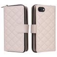 thumbnail image 2 of for iPhone 7 / iPhone 8 / iPhone SE 2022 & 2020 Zipper Wallet Case with Card Holder - PU Leather Stand Phone Case, Crossbody Shoulder Strap & Wrist Strap, Shockproof Protective Cover, Beige, 2 of 11