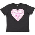 thumbnail image 3 of Inktastic Grandpa's Sweetie Pie with Pink Hearts Youth T-Shirt, 3 of 5
