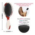 thumbnail image 6 of Red Christmas Tree Pattern Hair Brush,Girls Detangling Hair Brush,Glide Through Tangles with Ease for Wet & Dry Hair,8.8"X2.8", 6 of 7