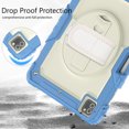 thumbnail image 7 of For iPad Pro 12.9 inch Case (2022/2021/2020/2018), 360 Rotating Shockproof Cover with Stand, Screen Protector, Shoulder Strap, Cream Navy, 7 of 7