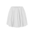thumbnail image 5 of Yunliwuli Women Bubble Skirt, Elastic Waist Pleated Solid Summer Mini Skirt Streetwear for Casual Daily, 5 of 9