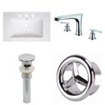 thumbnail image 1 of American Imaginations 21-in. W 1 Hole Ceramic Top Set In White Color - Overflow Drain Incl. AI-24308, 1 of 9