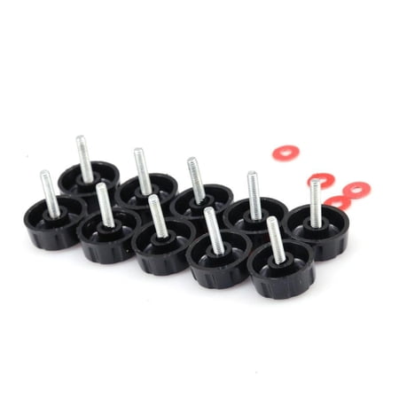 Whaledi 10pcs Fishing Reel Handle Screw Nut Caps Fishing Tackle for Spinning Reel Crank