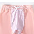 thumbnail image 6 of inlzdz Girls 3-Piece Swimsuit Long Sleeve Rashguard Shirt with Boyshort Pants Hawaiian Swimwear Bathing Suit Pink 8-10, 6 of 7