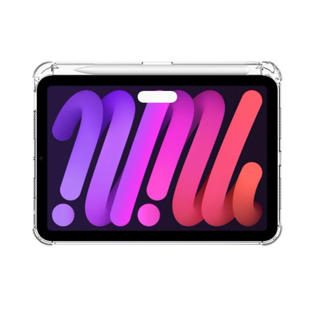 Funda protectora transparente de silicona Mini6 - Caída TPU con protección en las cuatro esquinas, compatible con iPad de sexta generación 2021 iPad/tableta