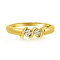 thumbnail image 1 of 14K Yellow Gold S Design Two-Stone Diamond Ring, 1 of 2