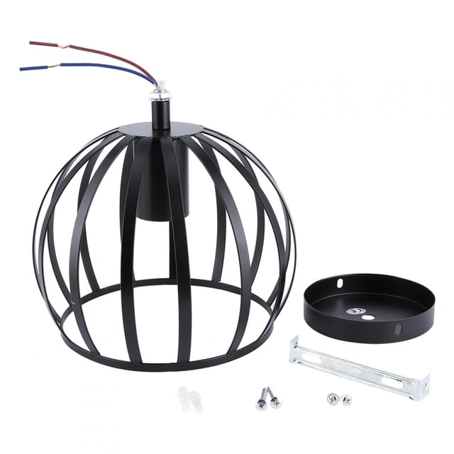 Pantalla de luz colgante, E27 Jaula rústica Lámpara de araña Pantalla de jaula Pantalla de luz de techo Rendimiento finamente sintonizado