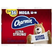 Charmin Ultra Strong Toilet Paper, 9 Mega Rolls