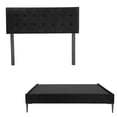 thumbnail image 1 of Base cama Slim DICASA Cabecera Bilbao Negro Queen Size, 1 of 5