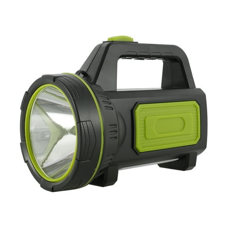 

Rechargeable Spotlight Super Bright 135000 Lumen LED Flashlight Handheld spotlight Long Lasting Large Flashlight Searchlight IP65 Waterproof (Side light)