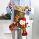 thumbnail image 4 of Medias de Navidad de 17 pulgadas, calcetines de felpa 3D, bolsas de regalo para niños con adorno de muñeco de nieve de Santa, muñeco de nieve Feliz Sencillez, 4 of 5