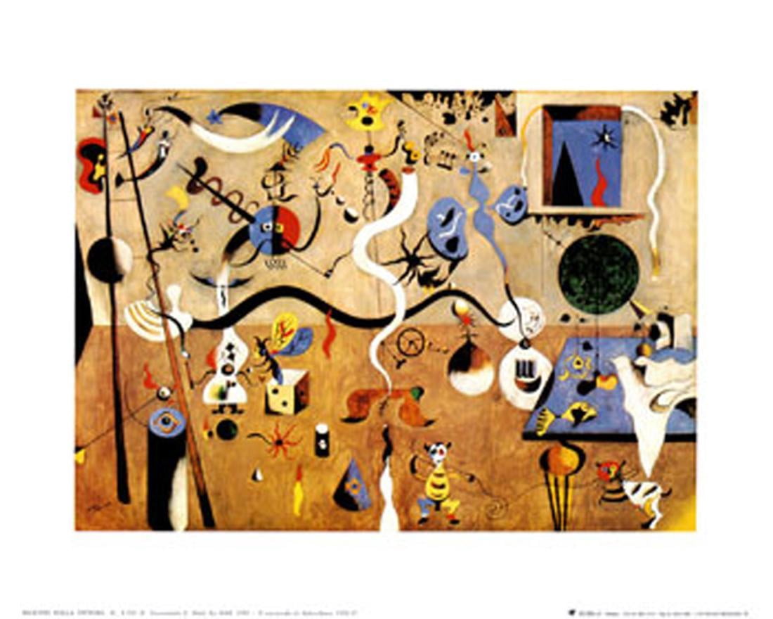 Carnival of Harlequin Art Print By Joan Miro - Walmart.com - Walmart.com