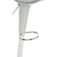 thumbnail image 4 of Displays2go Bar Stool with 360-Degree Swivel & Adjustable Height, Silver, 4 of 5